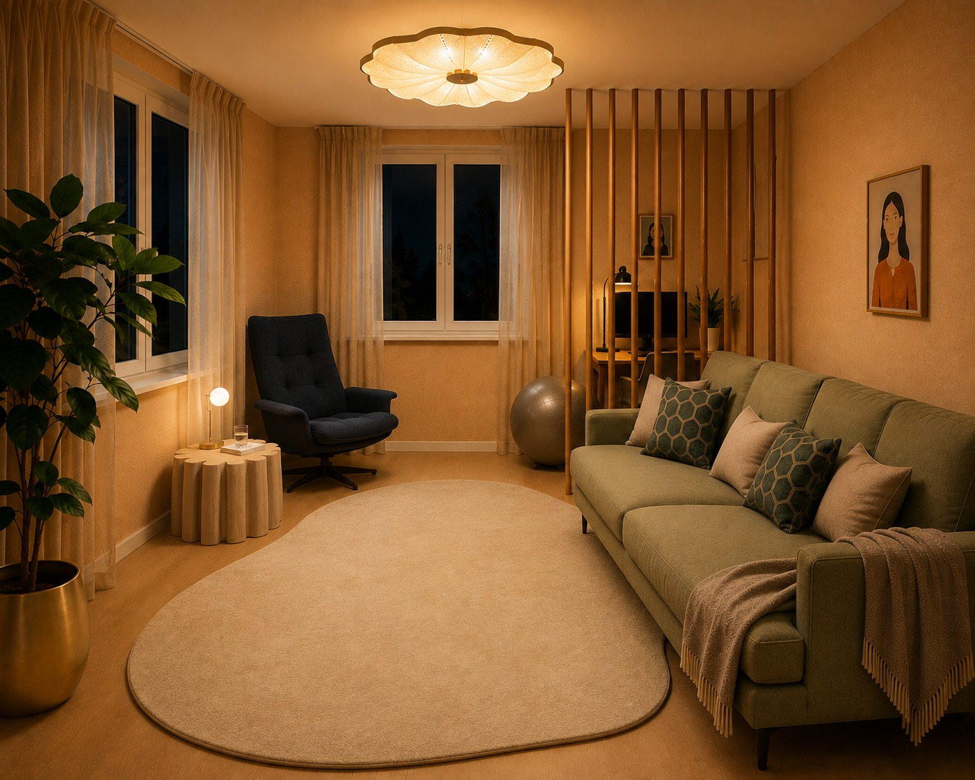 Vision for the client's living space, created as part of the transformation process
