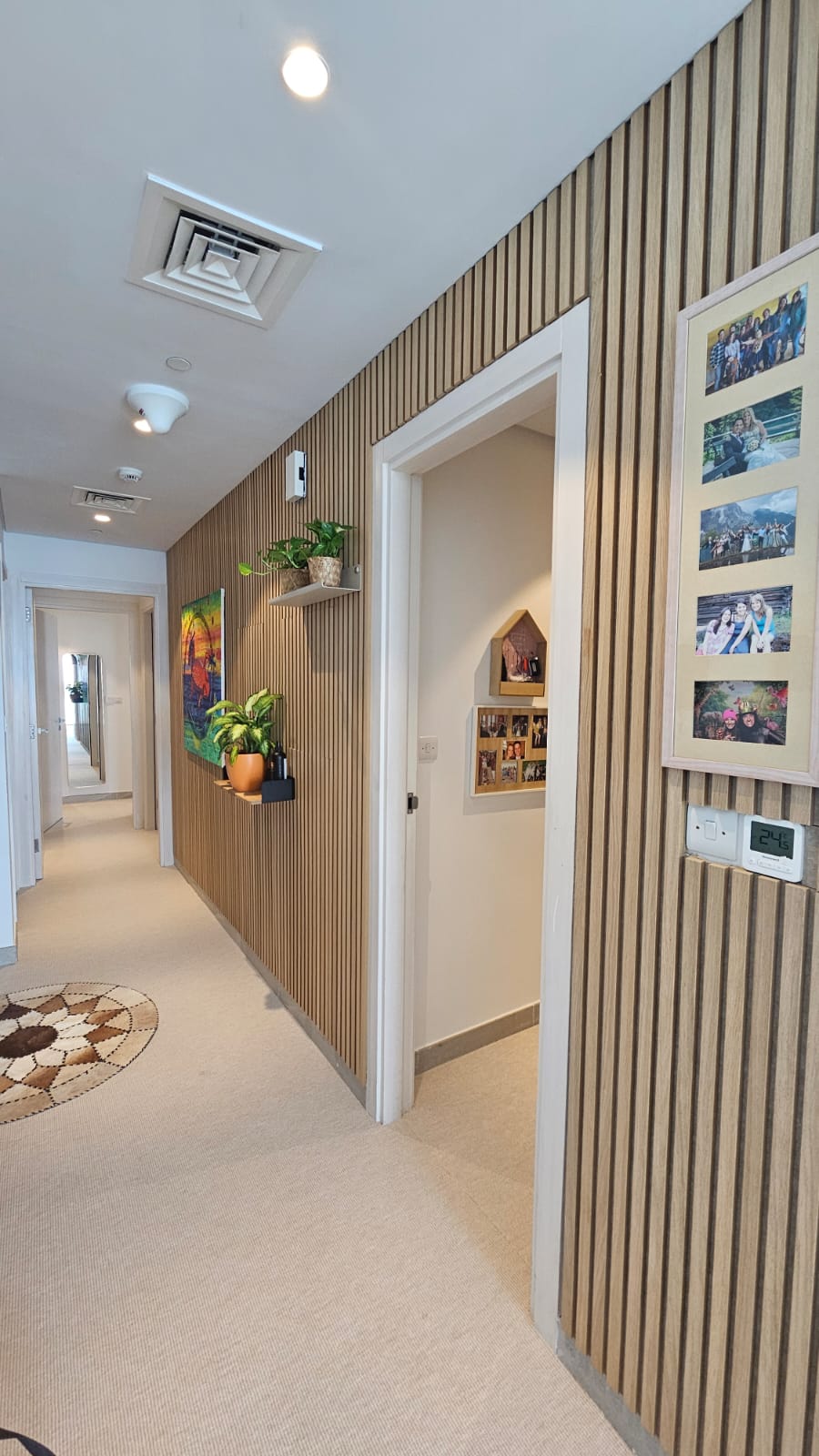 The clients' hallway after the transformation