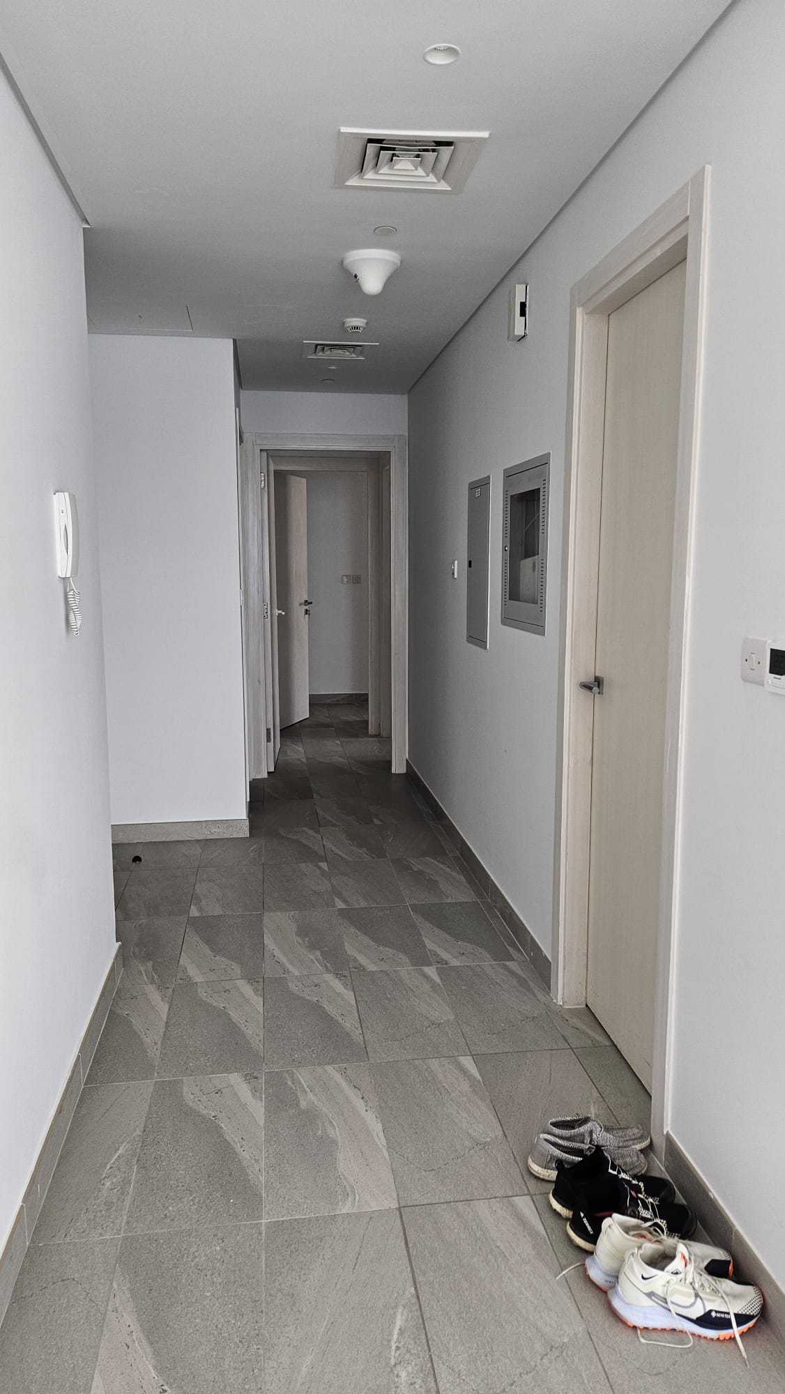 The clients' hallway before the transformation
